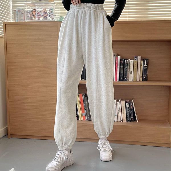 women's pants & capris real s price no reduction solid color loose drawstring sweatpants, Black;white
women's pants & capris real s price no reduction solid color loose drawstring sweatpants, Black;white