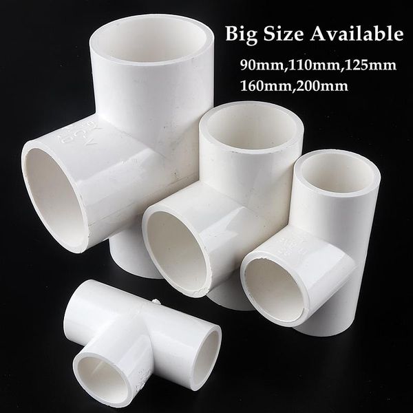 watering equipments 1pc big size 63~200mm pvc pipe equal tee 3 ways connector fittings irrigation system water supply white hard tube connec
watering equipments 1pc big size 63~200mm pvc pipe equal tee 3 ways connector fittings irrigation system water supply white hard tube connec