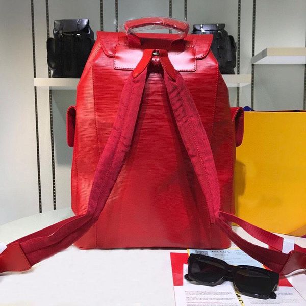 backpack 2021 red zippered leather men and women can choose a large design in multiple colors
backpack 2021 red zippered leather men and women can choose a large design in multiple colors