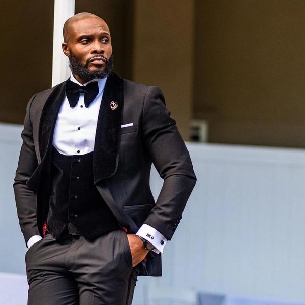 men's suits & blazers black wedding men velvet vest shawl lapel terno masculino slim fit tuxedo groom prom man blazer custom made 3 pie, White;black
men's suits & blazers black wedding men velvet vest shawl lapel terno masculino slim fit tuxedo groom prom man blazer custom made 3 pie, White;black