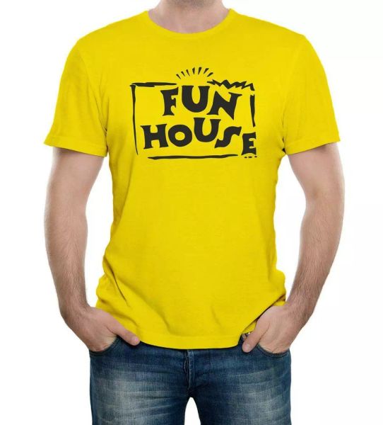 fun house t-shirt - funny t shirt retro 80s 90s game show joke fancy dress cool, White;black
fun house t-shirt - funny t shirt retro 80s 90s game show joke fancy dress cool, White;black