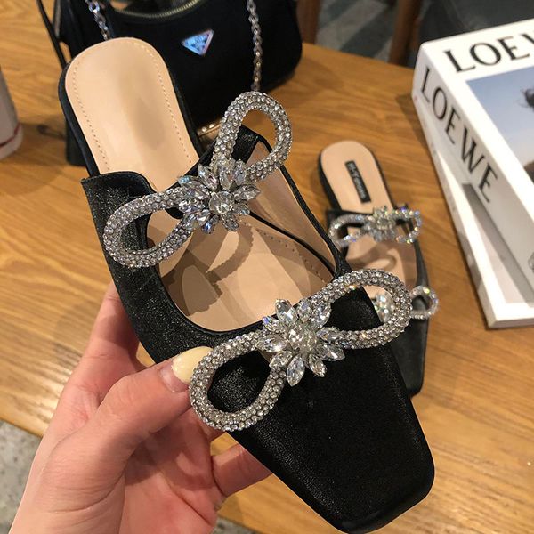 2021 women slippers fashion flat heel slides ladies slip on mules shoes for woman luxury rhinestone female dress slippers shoes, Black
2021 women slippers fashion flat heel slides ladies slip on mules shoes for woman luxury rhinestone female dress slippers shoes, Black