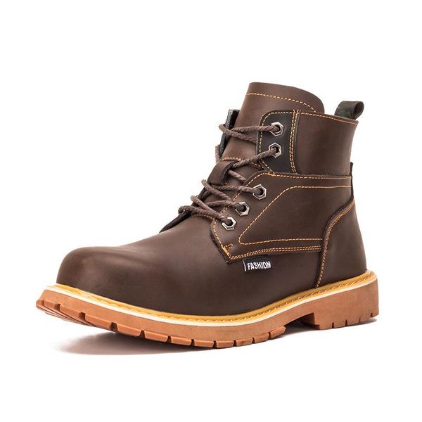 boots men's fashion large size steel toe cap work safety genuine leather worker shoes platform ankle boot security botas protect, Black
boots men's fashion large size steel toe cap work safety genuine leather worker shoes platform ankle boot security botas protect, Black