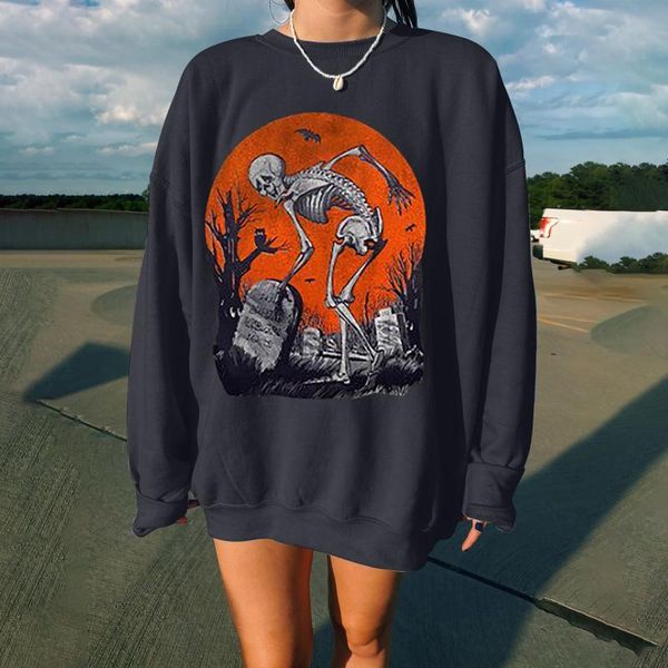 women's hoodies & sweatshirts fashion autumn winter streetwear casual fun print round neck loose sports pullover halloween clothing, Black
women's hoodies & sweatshirts fashion autumn winter streetwear casual fun print round neck loose sports pullover halloween clothing, Black