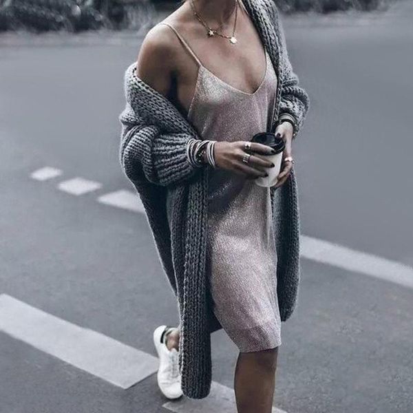 women's wool & blends fashion women winter long sleeve knit cardigan solid colors bat jacket sweater loose thick coat pull femme#g3, Black
women's wool & blends fashion women winter long sleeve knit cardigan solid colors bat jacket sweater loose thick coat pull femme#g3, Black