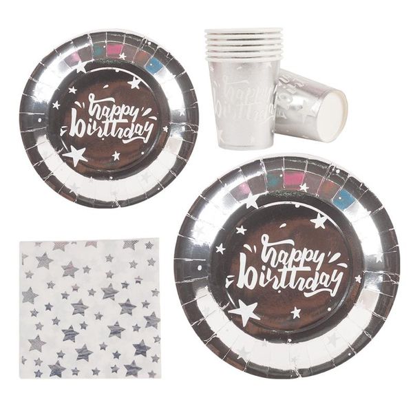disposable dinnerware silver star tableware paper cups plate napkin birthday wedding party boys baby shower decoration
disposable dinnerware silver star tableware paper cups plate napkin birthday wedding party boys baby shower decoration