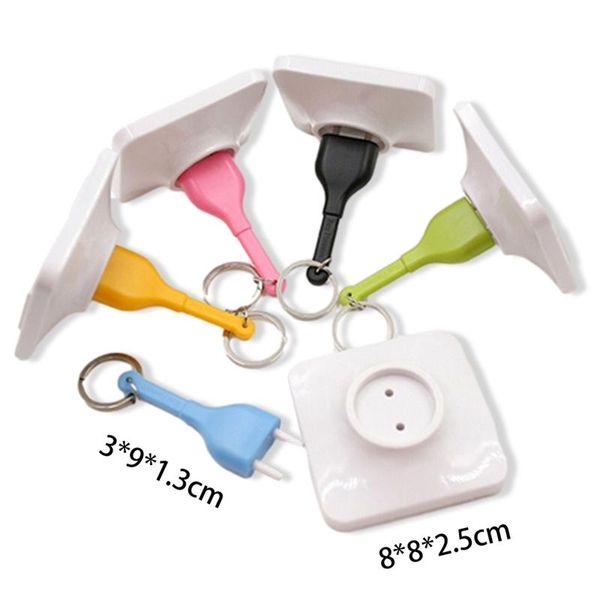 hooks & rails 1pcs random color home wall decroation design unplug keyring eu plug socket keychain key ring holder drop
hooks & rails 1pcs random color home wall decroation design unplug keyring eu plug socket keychain key ring holder drop