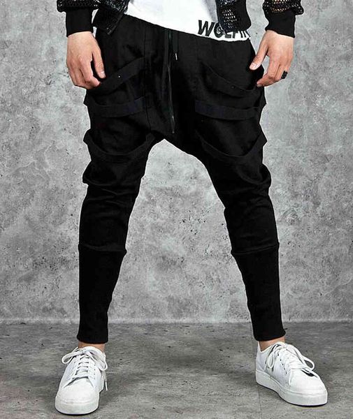 men's pants fashion harem men hip hop baggy cross techwear trousers male black trend ribbon streetwear casual joggers pants man 86
men's pants fashion harem men hip hop baggy cross techwear trousers male black trend ribbon streetwear casual joggers pants man 86