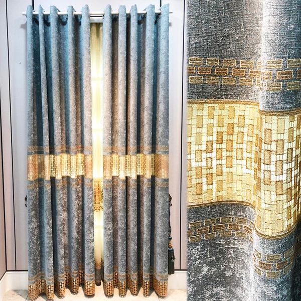 high grade chinese light luxury simple modern curtain villa living room bedroom balcony screen customization & drapes
high grade chinese light luxury simple modern curtain villa living room bedroom balcony screen customization & drapes