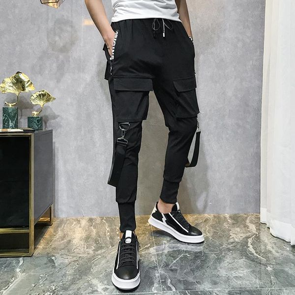 casual pants trousers 2021 men's fashion streetwear overalls black harem ribbons pockets hip hop jogger
casual pants trousers 2021 men's fashion streetwear overalls black harem ribbons pockets hip hop jogger