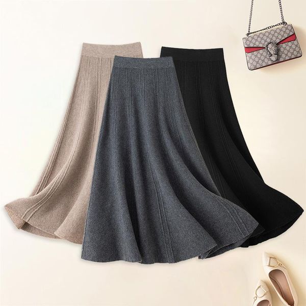 skirts style 100% pure cashmere knitted skirt women long high waist a-line wool thick all-match umbrella, Black
skirts style 100% pure cashmere knitted skirt women long high waist a-line wool thick all-match umbrella, Black