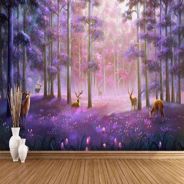 wallpapers custom po wallpaper 3d fantasy purple forest hand-painted elk murals living room bedroom home decor pvc waterproof sticker
wallpapers custom po wallpaper 3d fantasy purple forest hand-painted elk murals living room bedroom home decor pvc waterproof sticker