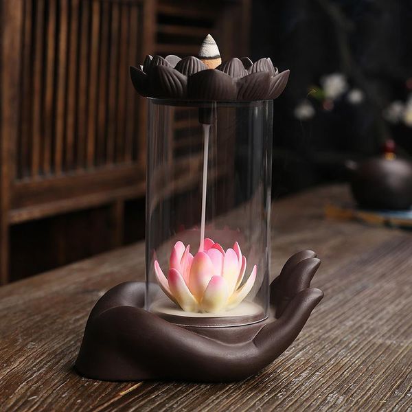 pink lotus ceramics backflow incense burner 20 pcs cones smoke waterfall stick holder creative home decor ornaments fragrance lamps
pink lotus ceramics backflow incense burner 20 pcs cones smoke waterfall stick holder creative home decor ornaments fragrance lamps
