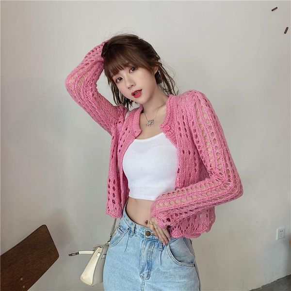 women's knits & tees hollow knitwear sweaters for women slimming cardigan all-match sunscreen shirts korean fashion coats sweater, White
women's knits & tees hollow knitwear sweaters for women slimming cardigan all-match sunscreen shirts korean fashion coats sweater, White