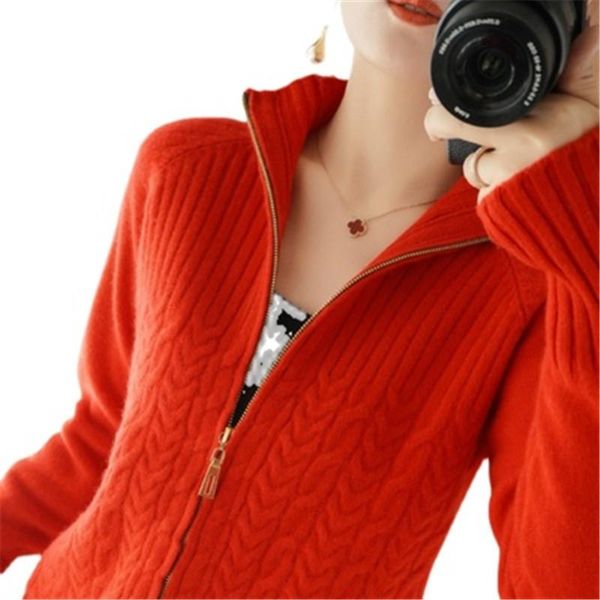 women's knits & tees 2021 spring cashmere cardigan zipper fashion twisted flower stand collar long sleeves wool sweater coat a558, White
women's knits & tees 2021 spring cashmere cardigan zipper fashion twisted flower stand collar long sleeves wool sweater coat a558, White