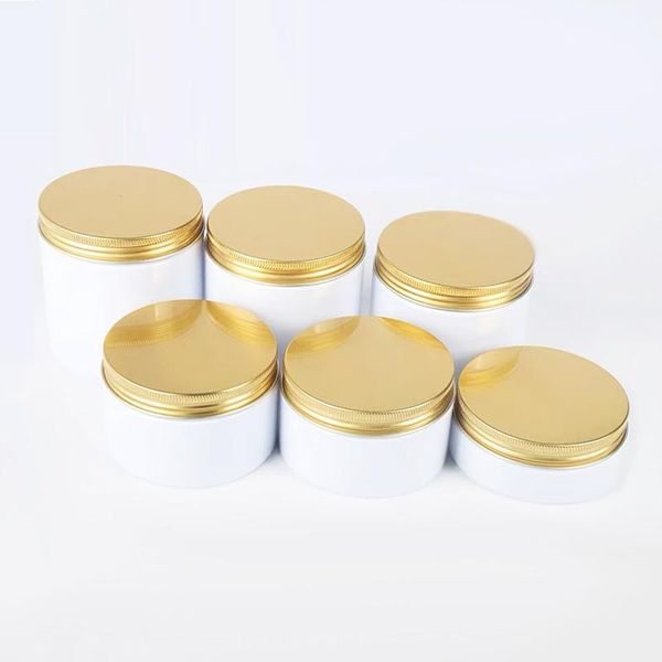 storage bottles & jars 24pcs 150g 200g 250g 300g 400g 500g empty white cosmetics container whie pet jar with gold aluminum screw cap
storage bottles & jars 24pcs 150g 200g 250g 300g 400g 500g empty white cosmetics container whie pet jar with gold aluminum screw cap