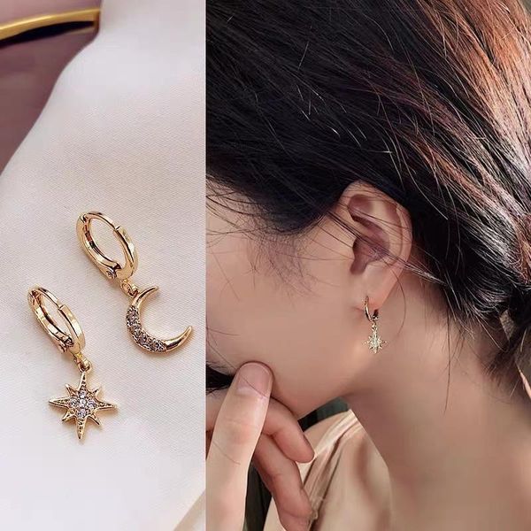 hoop & huggie women's earrings moon star pendant ear clip gold silver color vintage metal retro 2021 trendy fashion female jewelry, Golden;silver
hoop & huggie women's earrings moon star pendant ear clip gold silver color vintage metal retro 2021 trendy fashion female jewelry, Golden;silver