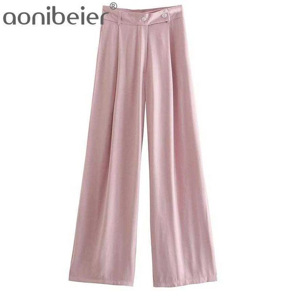 pink loose long pants summer folds front side pockets high waist women casual trousers female office lady suit 210604, Black;white
pink loose long pants summer folds front side pockets high waist women casual trousers female office lady suit 210604, Black;white