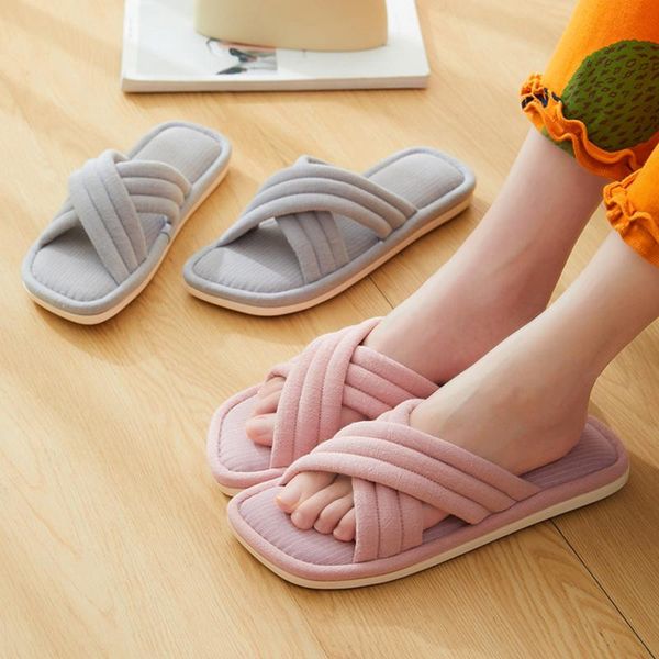 slippers simple indoor women cotton fabric stripes cross band couple style soft eva sole bedroom ladies slides, Black
slippers simple indoor women cotton fabric stripes cross band couple style soft eva sole bedroom ladies slides, Black