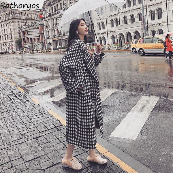 women's wool & blends women classic plus size m-4xl fall winter mid-calf outerwear ol panelled plaid slim stylish woolen thick overcoat, Black
women's wool & blends women classic plus size m-4xl fall winter mid-calf outerwear ol panelled plaid slim stylish woolen thick overcoat, Black