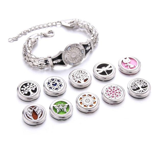 charm bracelets 10 styles life of tree aroma bracelet adjustable bangle essential oil diffuser perfume chain locket, Golden;silver
charm bracelets 10 styles life of tree aroma bracelet adjustable bangle essential oil diffuser perfume chain locket, Golden;silver