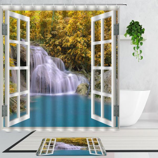 shower curtains window waterfall scenery yellow forest cliff european style bathroom curtain set non-slip bath mats carpet rugs
shower curtains window waterfall scenery yellow forest cliff european style bathroom curtain set non-slip bath mats carpet rugs