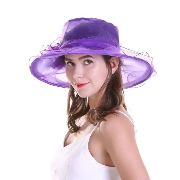 wide brim hats summer mesh sun hat women fashion elegant for party flower big beach travel yarn ladies panama sunhat, Blue;gray
wide brim hats summer mesh sun hat women fashion elegant for party flower big beach travel yarn ladies panama sunhat, Blue;gray