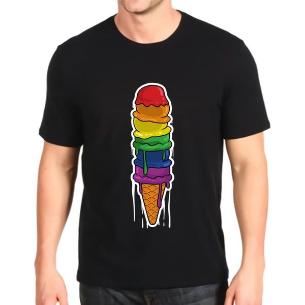men's t-shirts fashion printed tshirt lgbtq gay lesbian queer equality funny icecream tees mens loose customization, White;black
men's t-shirts fashion printed tshirt lgbtq gay lesbian queer equality funny icecream tees mens loose customization, White;black