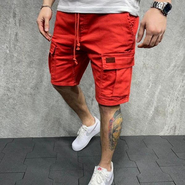 men's shorts summer breeches and 2021 woven pocket paste leather cargo homme classic brand clothing casual, White;black
men's shorts summer breeches and 2021 woven pocket paste leather cargo homme classic brand clothing casual, White;black