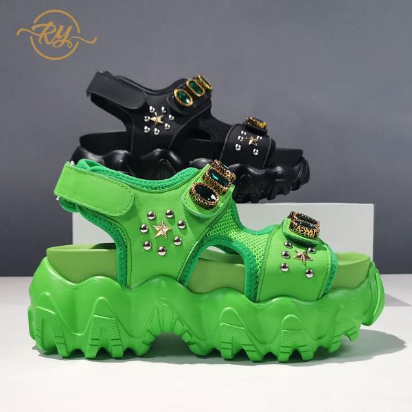 dress shoes ry-relaa women sandals genuine leather platform fashion summer high heel luxury designers ins tide, Black
dress shoes ry-relaa women sandals genuine leather platform fashion summer high heel luxury designers ins tide, Black