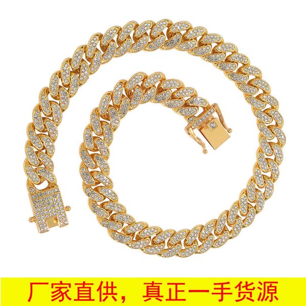 chain hip hop trendsetter cuba with diamond 13 mm full diamond men's and women's hiphop gold plated, Silver
chain hip hop trendsetter cuba with diamond 13 mm full diamond men's and women's hiphop gold plated, Silver