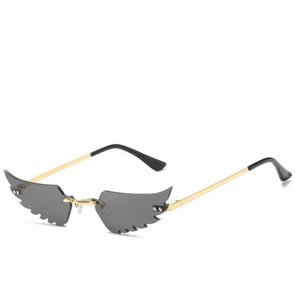 sunglasses driving glasses women small frameless shaped frame fashion funny wing toy, White;black
sunglasses driving glasses women small frameless shaped frame fashion funny wing toy, White;black