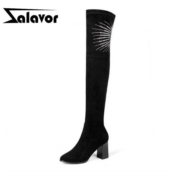 boots zalavor size 31-45 women over knee real leather bling crystal winter fur high heels warm ladies long shoes, Black
boots zalavor size 31-45 women over knee real leather bling crystal winter fur high heels warm ladies long shoes, Black