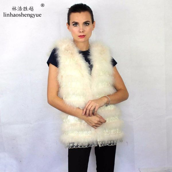 women's fur & faux linhaoshengyue fashion winter ostrich hair women vest 100% fur warm tb6o, Black
women's fur & faux linhaoshengyue fashion winter ostrich hair women vest 100% fur warm tb6o, Black