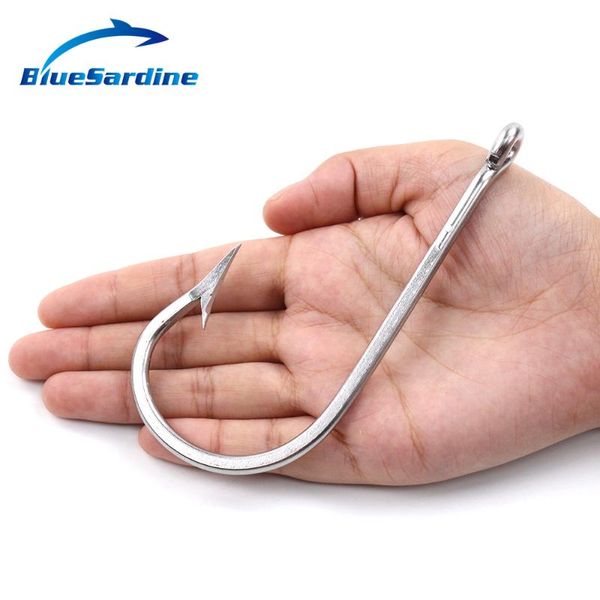 bluesardine 5pcs large size sea fishing hooks anzol fishhook peche carbon steel fish barbed hook
bluesardine 5pcs large size sea fishing hooks anzol fishhook peche carbon steel fish barbed hook
