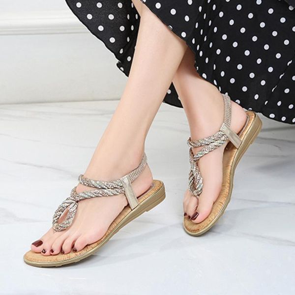 women sandals flat summer crystal bohemia ethnic flip flops casual string bead beach shoes woman, Black
women sandals flat summer crystal bohemia ethnic flip flops casual string bead beach shoes woman, Black