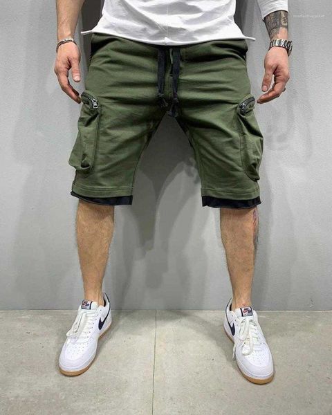 men's shorts hip hop designer summer casual drawstring sport pants fashion multi pocket knee length trousers a9pn, White;black
men's shorts hip hop designer summer casual drawstring sport pants fashion multi pocket knee length trousers a9pn, White;black