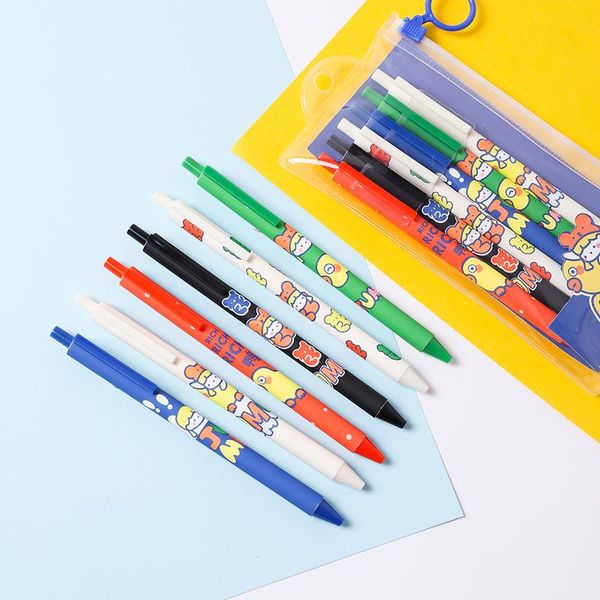 6pcs gel pens set cute bear animal sets quick-drying creative writing kawaii student stationary supplies
6pcs gel pens set cute bear animal sets quick-drying creative writing kawaii student stationary supplies