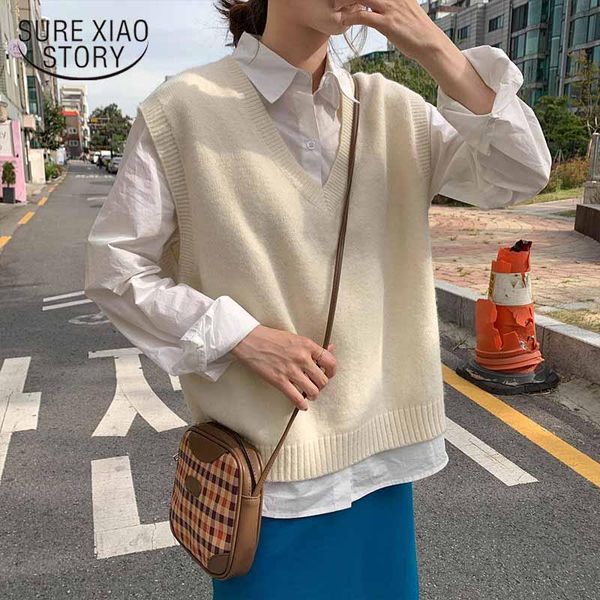 women's vests womens knitwear sweater knitted vest sweaters 2021 autumn and winter v-neck solid sleeveless pullovers korean style 10896, Black;white
women's vests womens knitwear sweater knitted vest sweaters 2021 autumn and winter v-neck solid sleeveless pullovers korean style 10896, Black;white