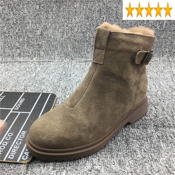 boots women 2021 winter plush warm snow vintage solid zip round toe cow suede short female street casual shoes, Black
boots women 2021 winter plush warm snow vintage solid zip round toe cow suede short female street casual shoes, Black