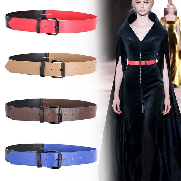 belts women fashion square belt metal buckle waist pu leather for ladies patchwork wild waistband, Black;brown
belts women fashion square belt metal buckle waist pu leather for ladies patchwork wild waistband, Black;brown