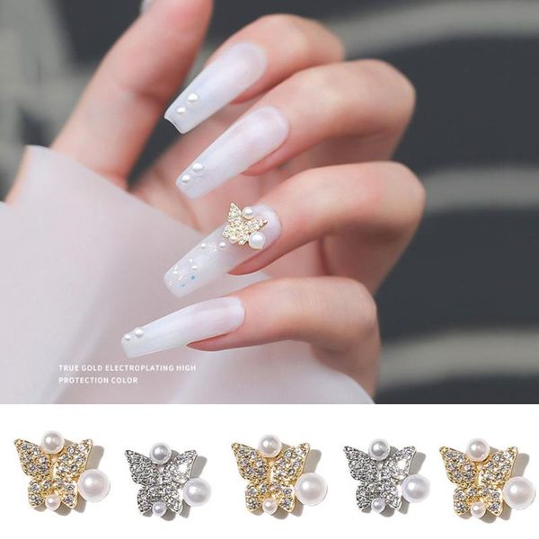 nail art decorations 5pcs fashion pearl butterfly decoration 3d alloy gold silver glitter diamond diy manicure accessories, Silver;gold
nail art decorations 5pcs fashion pearl butterfly decoration 3d alloy gold silver glitter diamond diy manicure accessories, Silver;gold