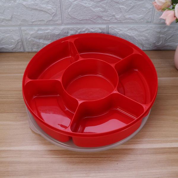 dishes & plates creative multi sectional snack serving tray set with lid for home (red)
dishes & plates creative multi sectional snack serving tray set with lid for home (red)