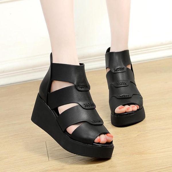 dress shoes female sandal all-match fashion womens 2021 open toe large size high heels med clogs wedge girls luxury peep real leather, Black
dress shoes female sandal all-match fashion womens 2021 open toe large size high heels med clogs wedge girls luxury peep real leather, Black