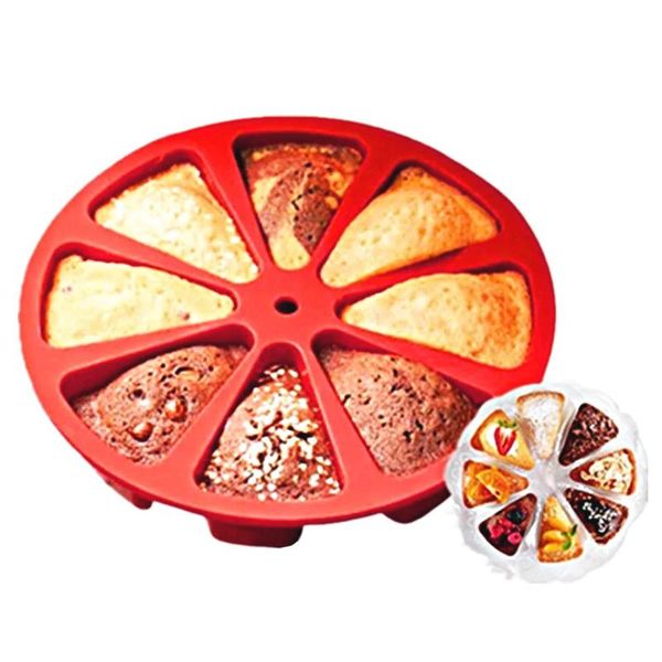 behogar round silicone segment cake pan mold soap mould with 8 triangle cavity portion for dessert baking accessories tools
behogar round silicone segment cake pan mold soap mould with 8 triangle cavity portion for dessert baking accessories tools