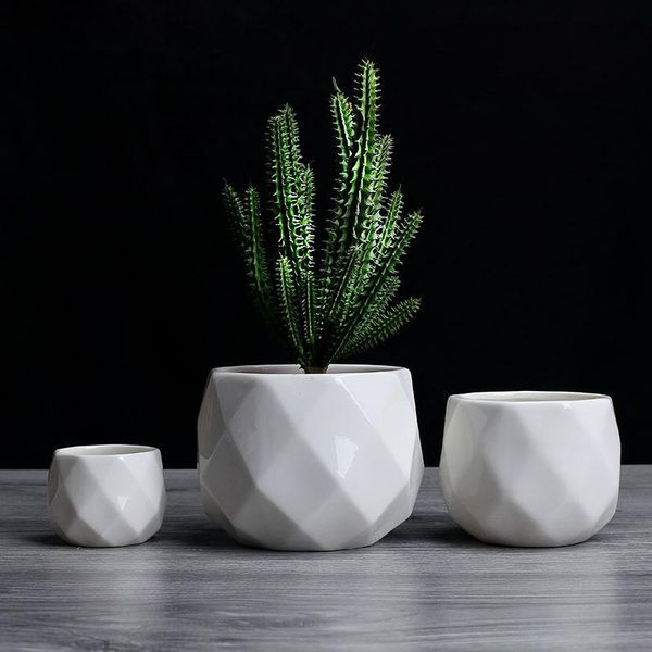 planters & pots creative ceramic diamond geometric flowerpot simple succulent plant container green small bonsai home decoration
planters & pots creative ceramic diamond geometric flowerpot simple succulent plant container green small bonsai home decoration