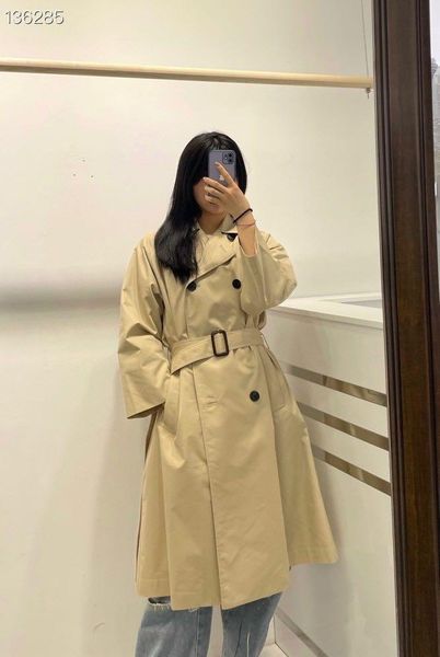 women's trench coats zk1968 fashion women & jackets 2021 runway luxury european design party style clothing, Tan;black
women's trench coats zk1968 fashion women & jackets 2021 runway luxury european design party style clothing, Tan;black