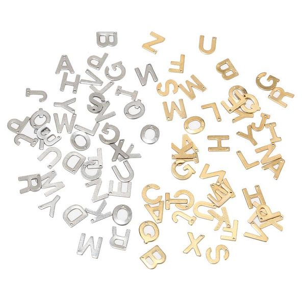 charms 100pcs random stainless steel a-z letter gold alphabet charm pendants for bracelet necklace crafts making, Bronze;silver
charms 100pcs random stainless steel a-z letter gold alphabet charm pendants for bracelet necklace crafts making, Bronze;silver