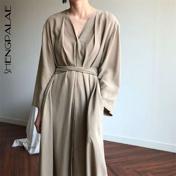 spring women vintage loose high waist slim was thin elegant v-neck single breasted maxi dress za5476 210427, Black;gray
spring women vintage loose high waist slim was thin elegant v-neck single breasted maxi dress za5476 210427, Black;gray