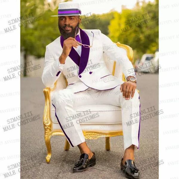 men's suits & blazers more recent breasted double suit sweatpants floral white design tuxedo burgundy lapel from groom's party for, White;black
men's suits & blazers more recent breasted double suit sweatpants floral white design tuxedo burgundy lapel from groom's party for, White;black